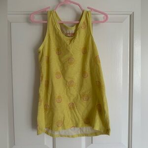 Cat & Jack Yellow Tank Top with Sun Print, 6/6X
